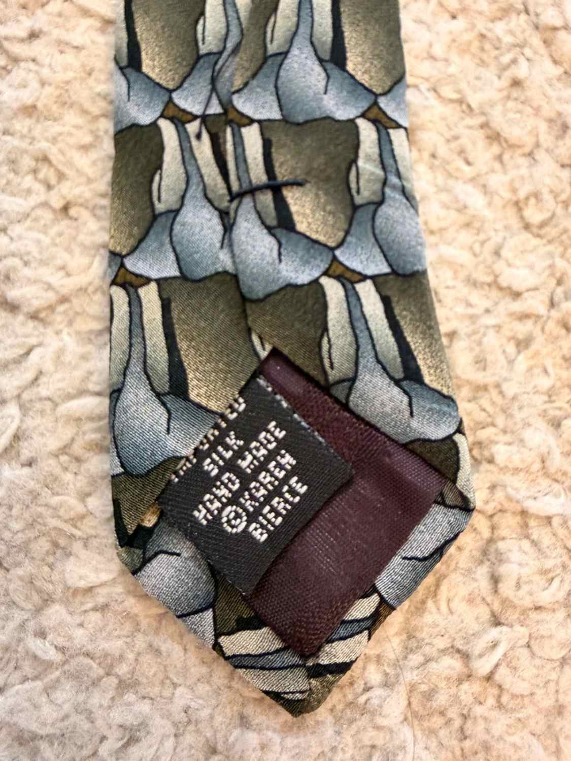 👔 Cravate The Nature Conservancy - Soie - Kaki & Bleu