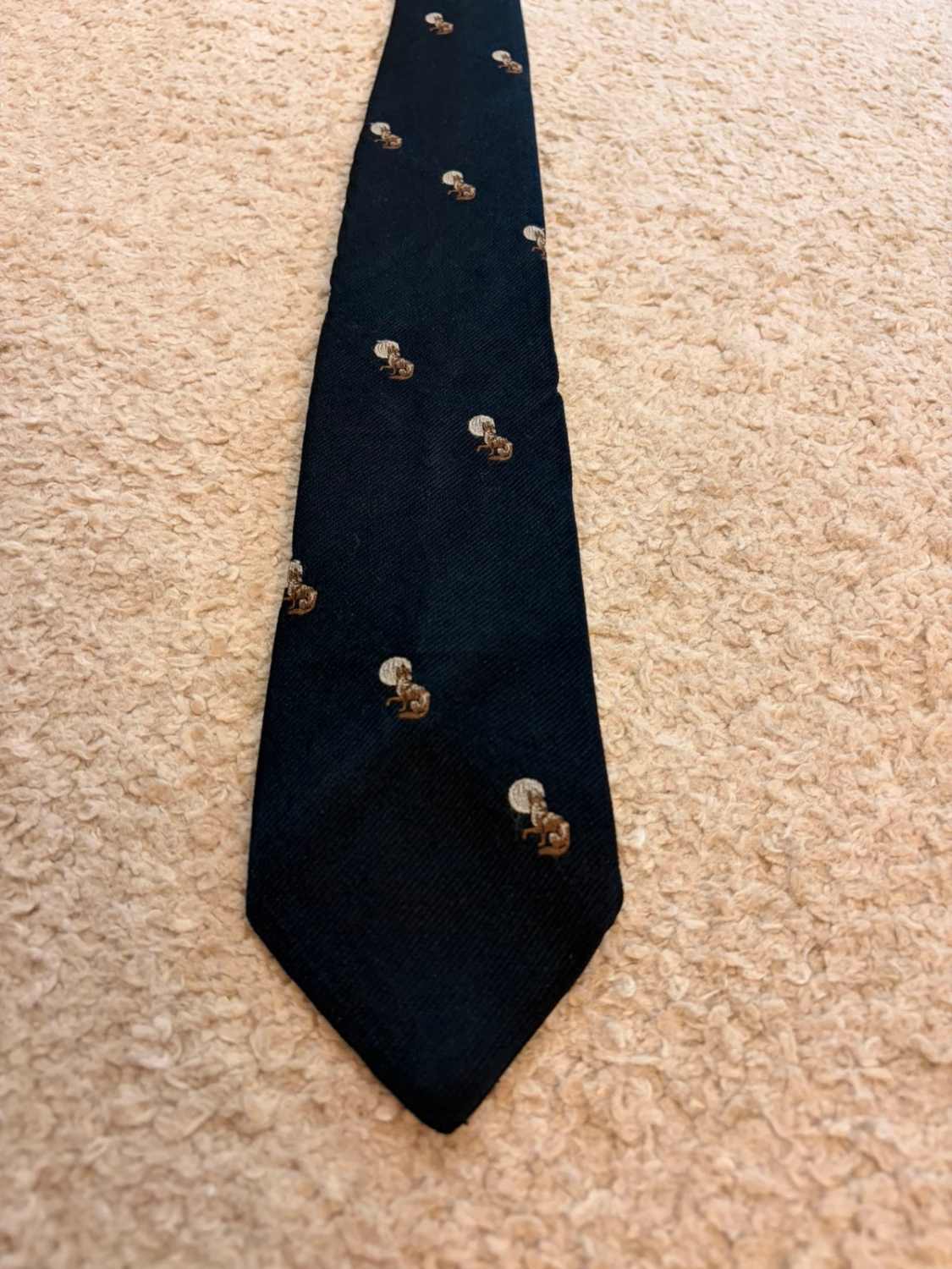 👔 Cravate Richman Brother - Soie - Marine & Blanc
