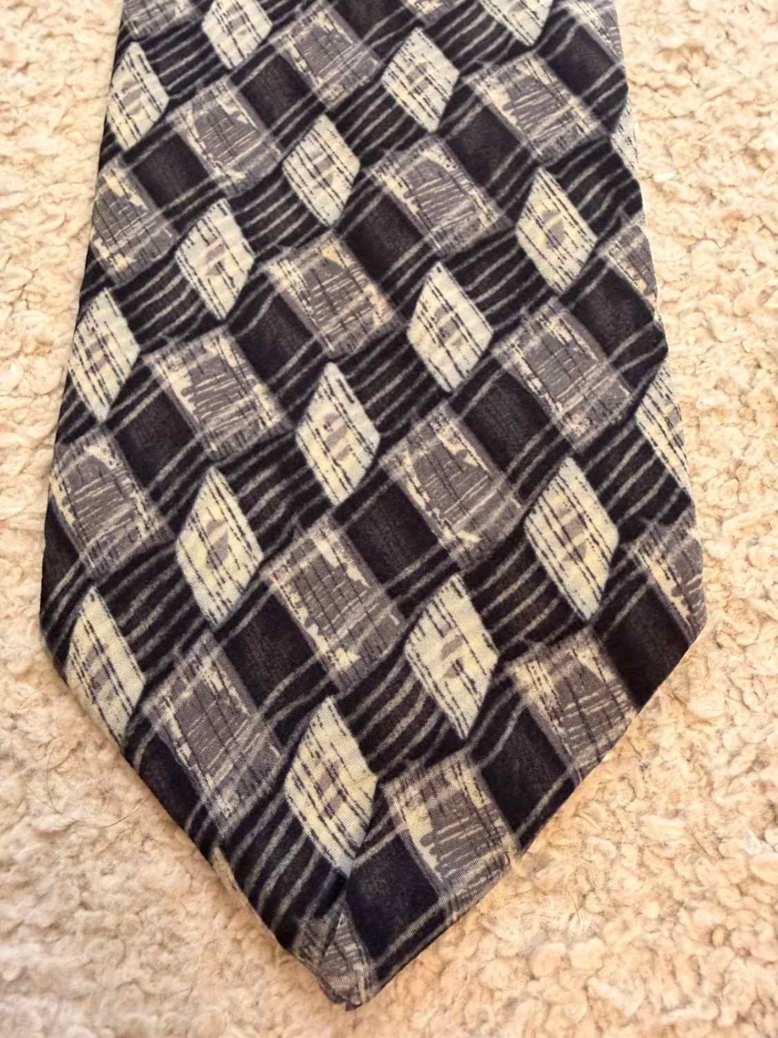 👔 Cravate Zylos George Machado - Soie - Noir, Gris & Beige