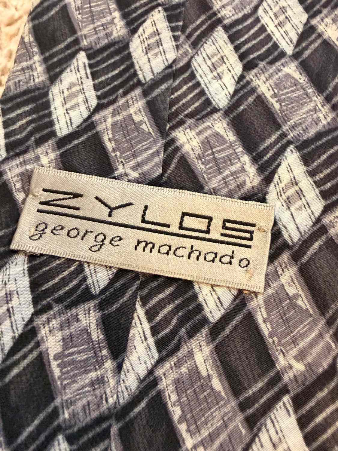 👔 Cravate Zylos George Machado - Soie - Noir, Gris & Beige