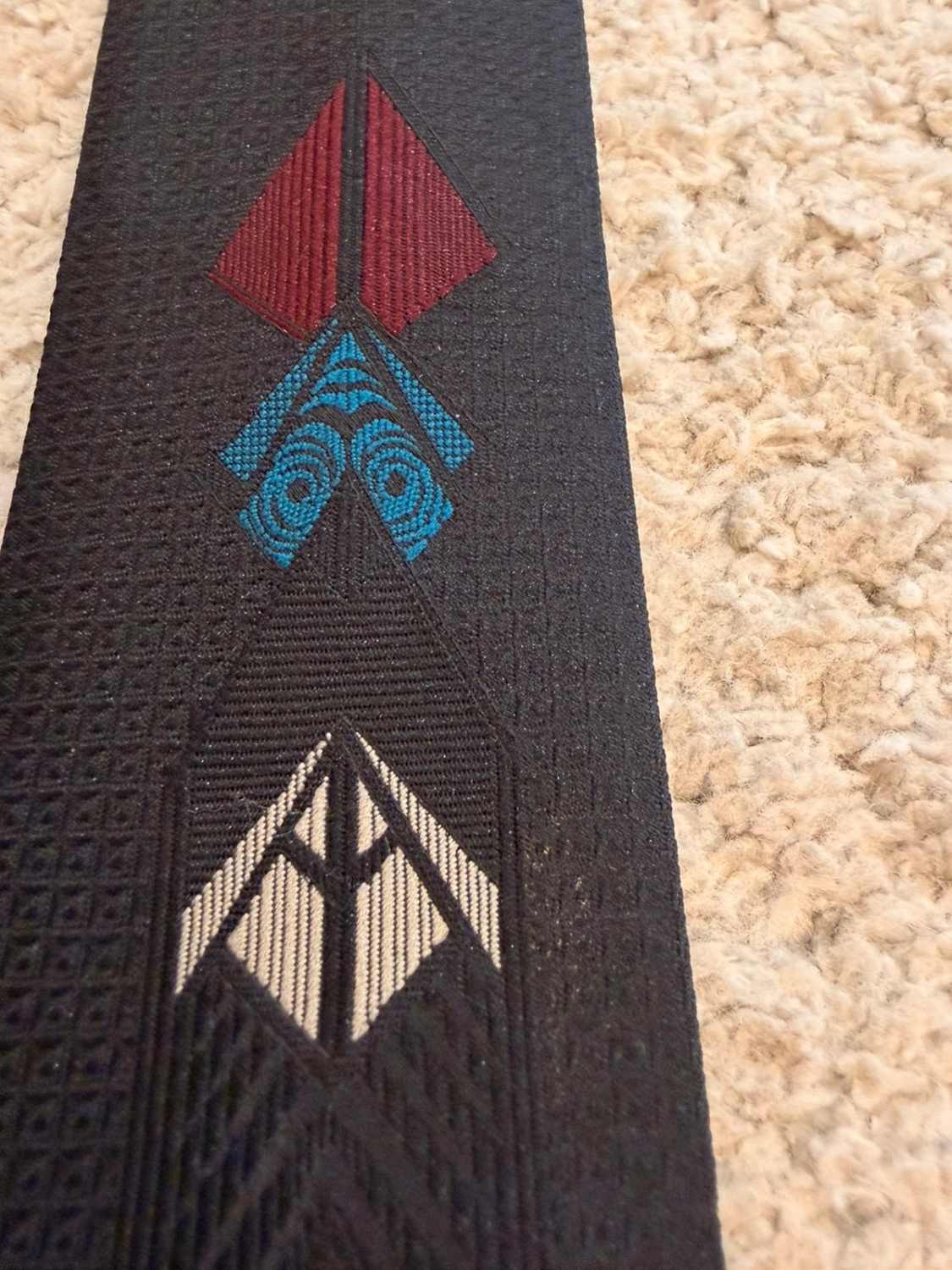 👔 Cravate 333 New York - Polysilk - Noir, Bordeaux & Bleu