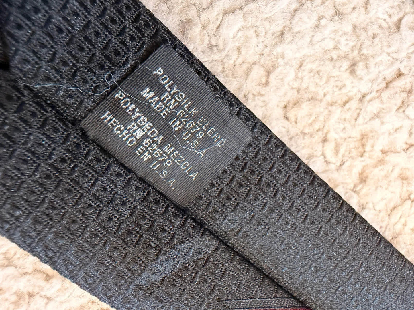 👔 Cravate 333 New York - Polysilk - Noir, Bordeaux & Bleu