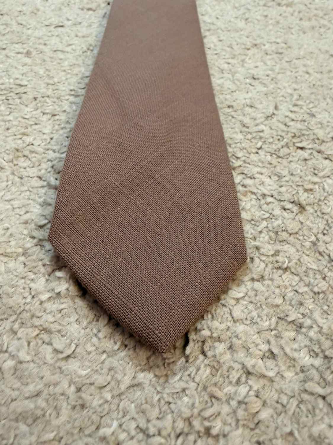 👔 Cravate Sears - Coton - Marron