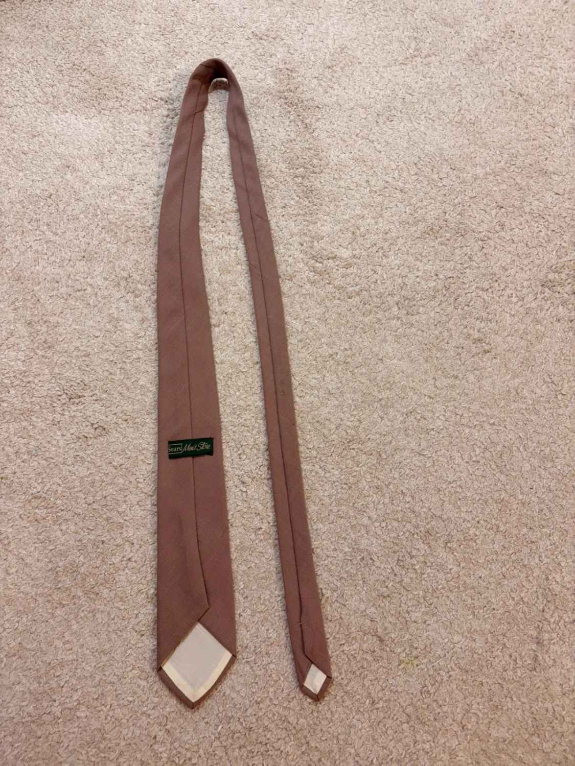 👔 Cravate Sears - Coton - Marron