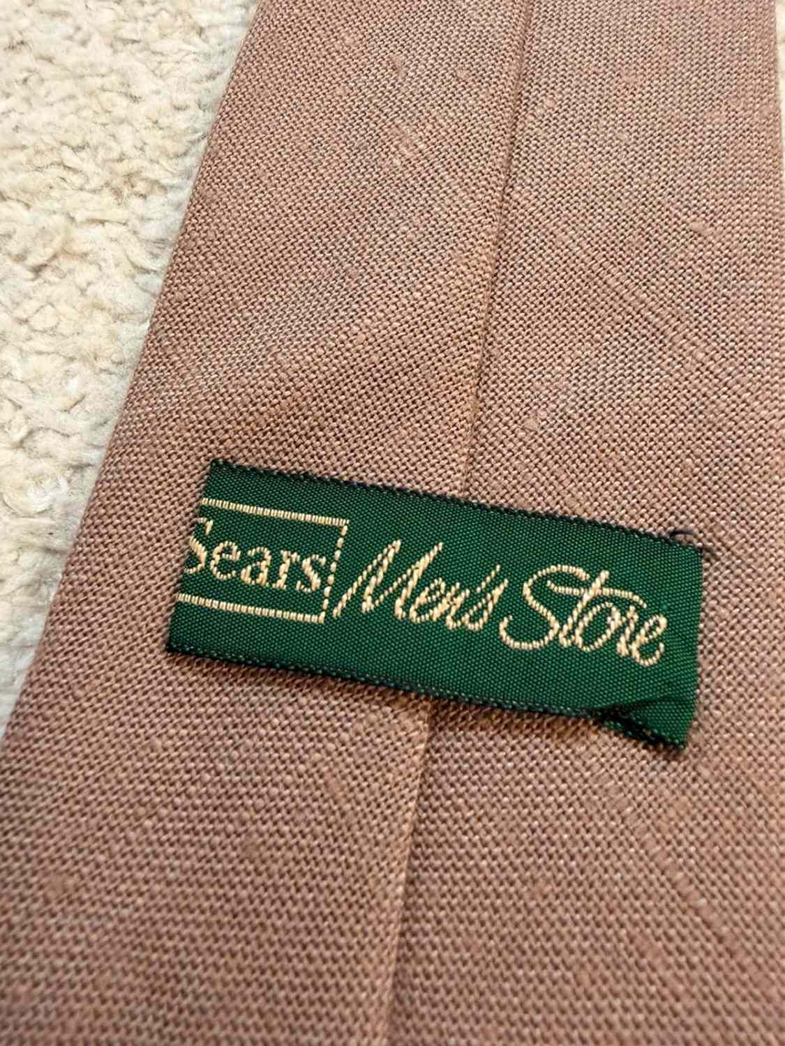 👔 Cravate Sears - Coton - Marron