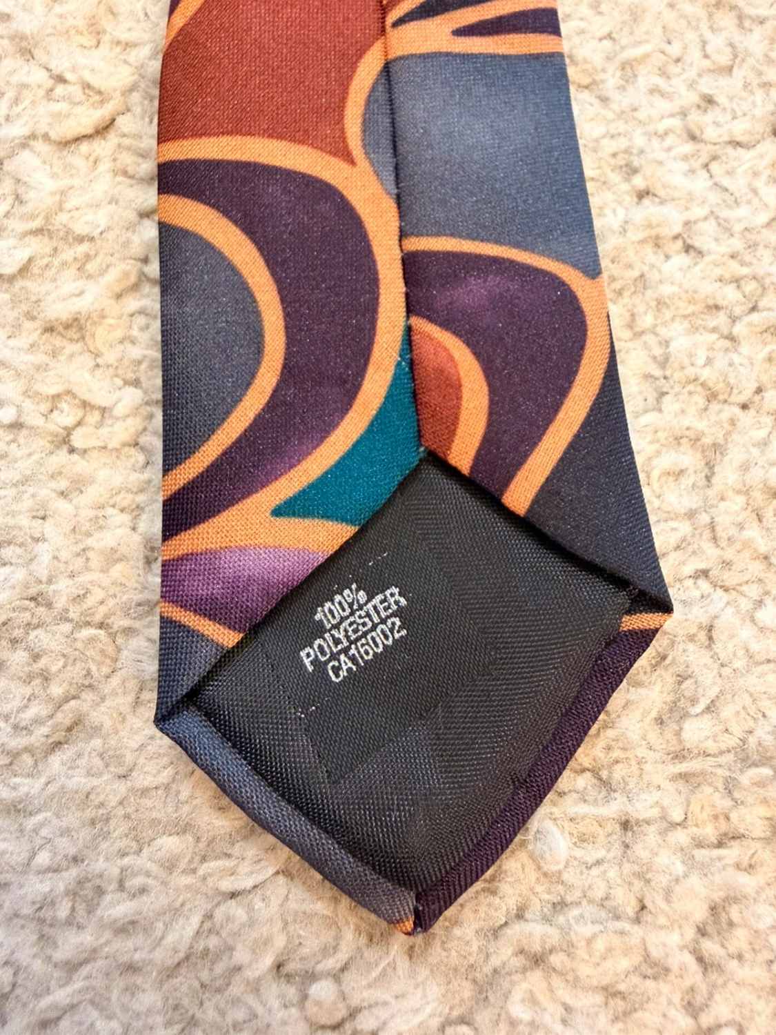 👔 Cravate Pierre Valery - Noir, Vert & Violet