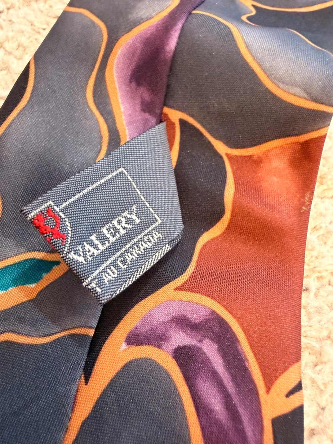 👔 Cravate Pierre Valery - Noir, Vert & Violet