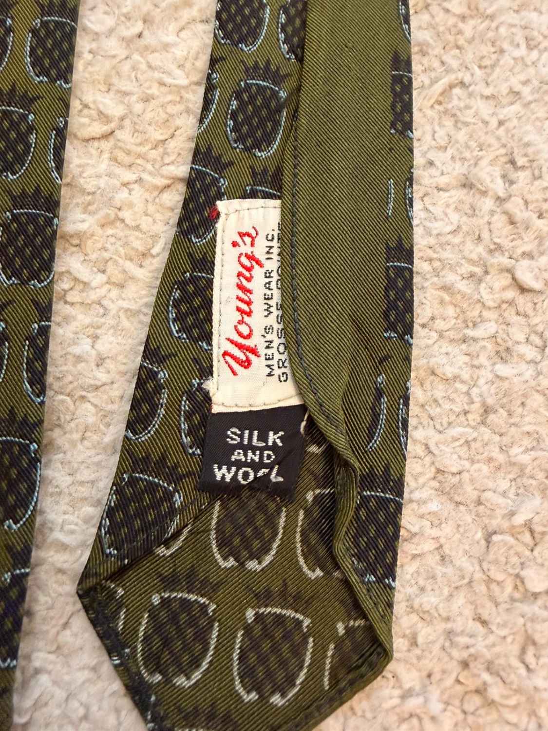 👔 Cravate Young’s - Mélange Soie & Laine - Kaki