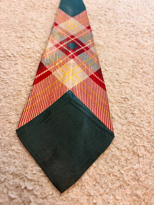 👔 Cravate Regal - Multicolore (Vert, Rouge, Jaune, Beige)
