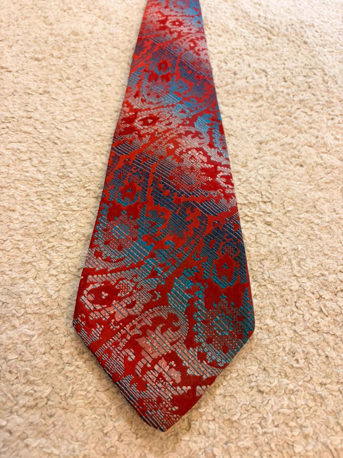 👔 Cravate Wemlon Wembley - Bordeaux, Bleu & Blanc