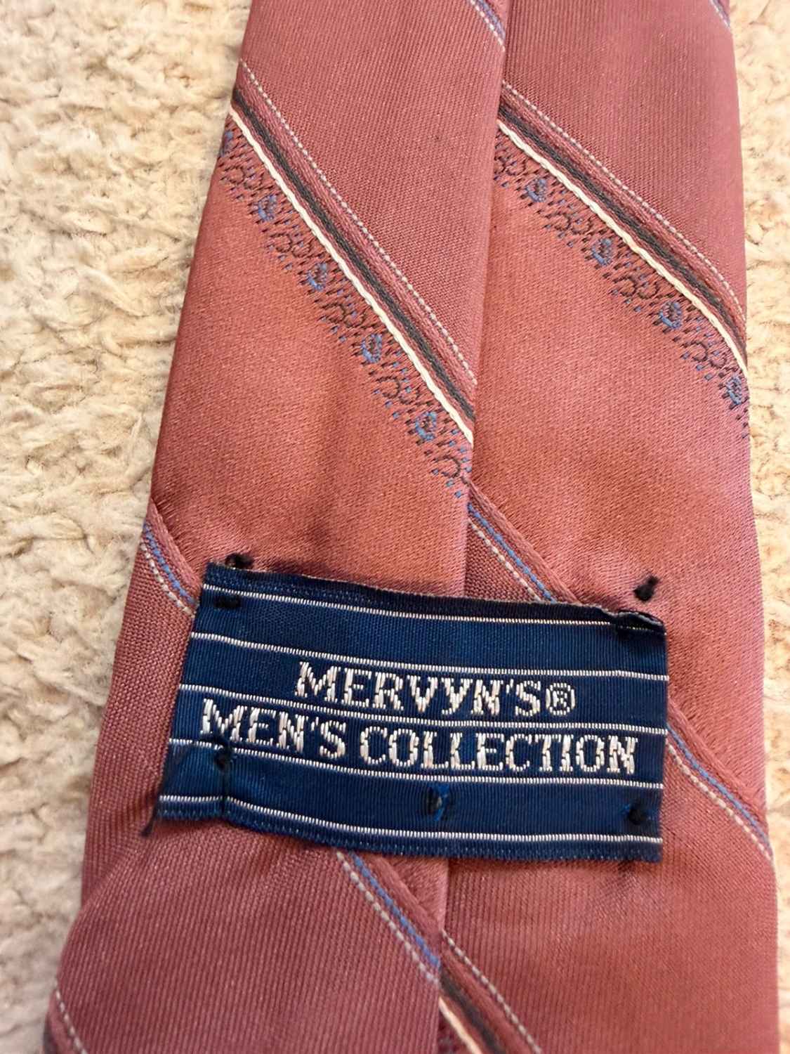👔 Cravate Mervyn’s - Motifs Rose, Bleu, Blanc & Vert