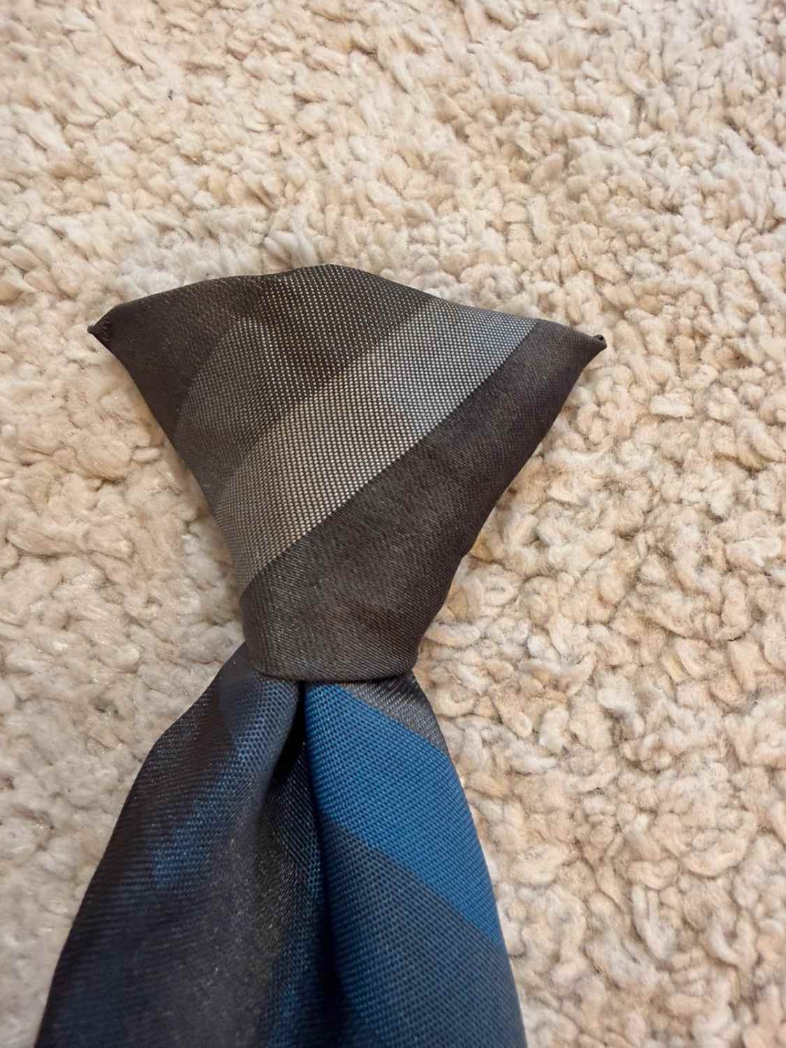 👔 Cravate Rayee Don Loper - Gris & Bleu