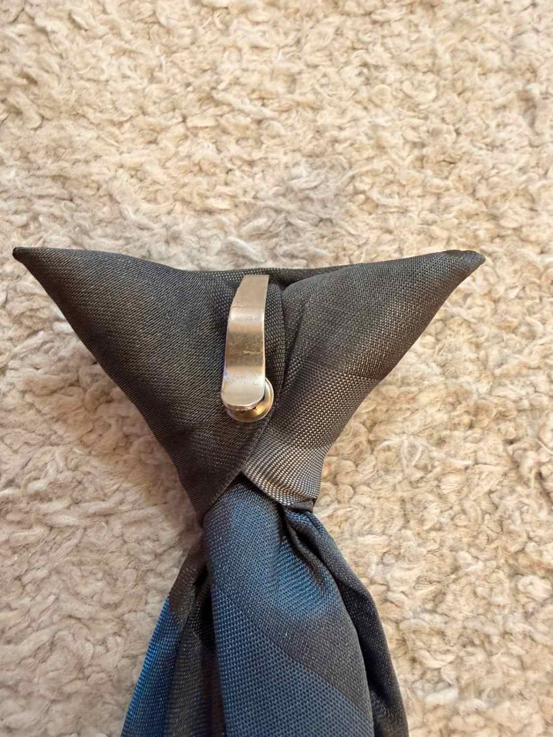 👔 Cravate Rayee Don Loper - Gris & Bleu