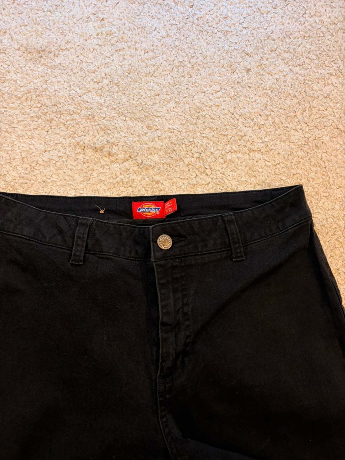 Pantalon Dickies W28 Femme Noir - Élasthanne