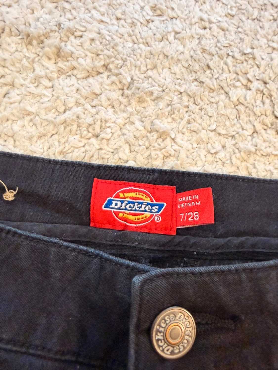 Pantalon Dickies W28 Femme Noir - Élasthanne
