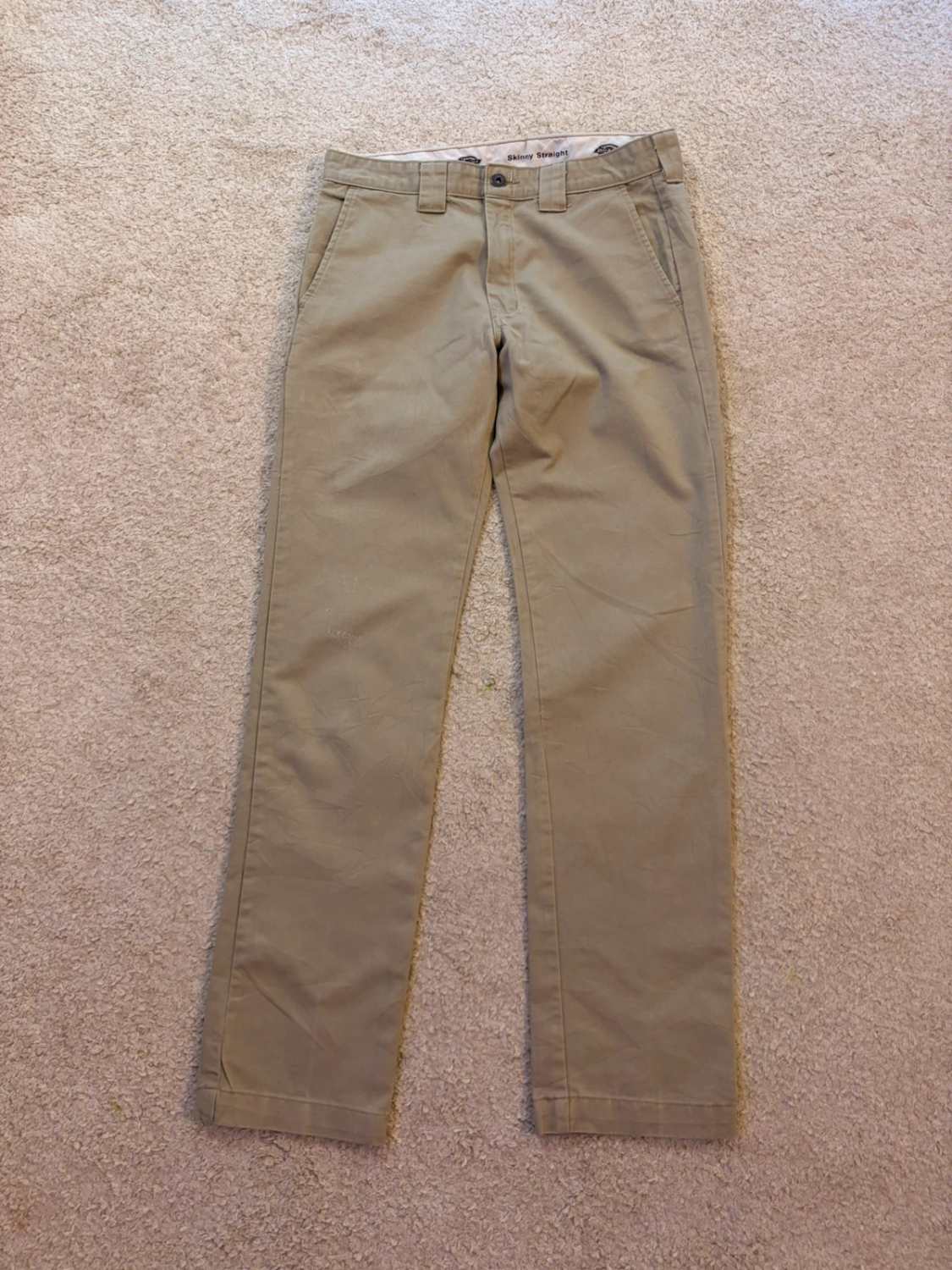 Pantalon Dickies Skinny Straight Beige - Femme
