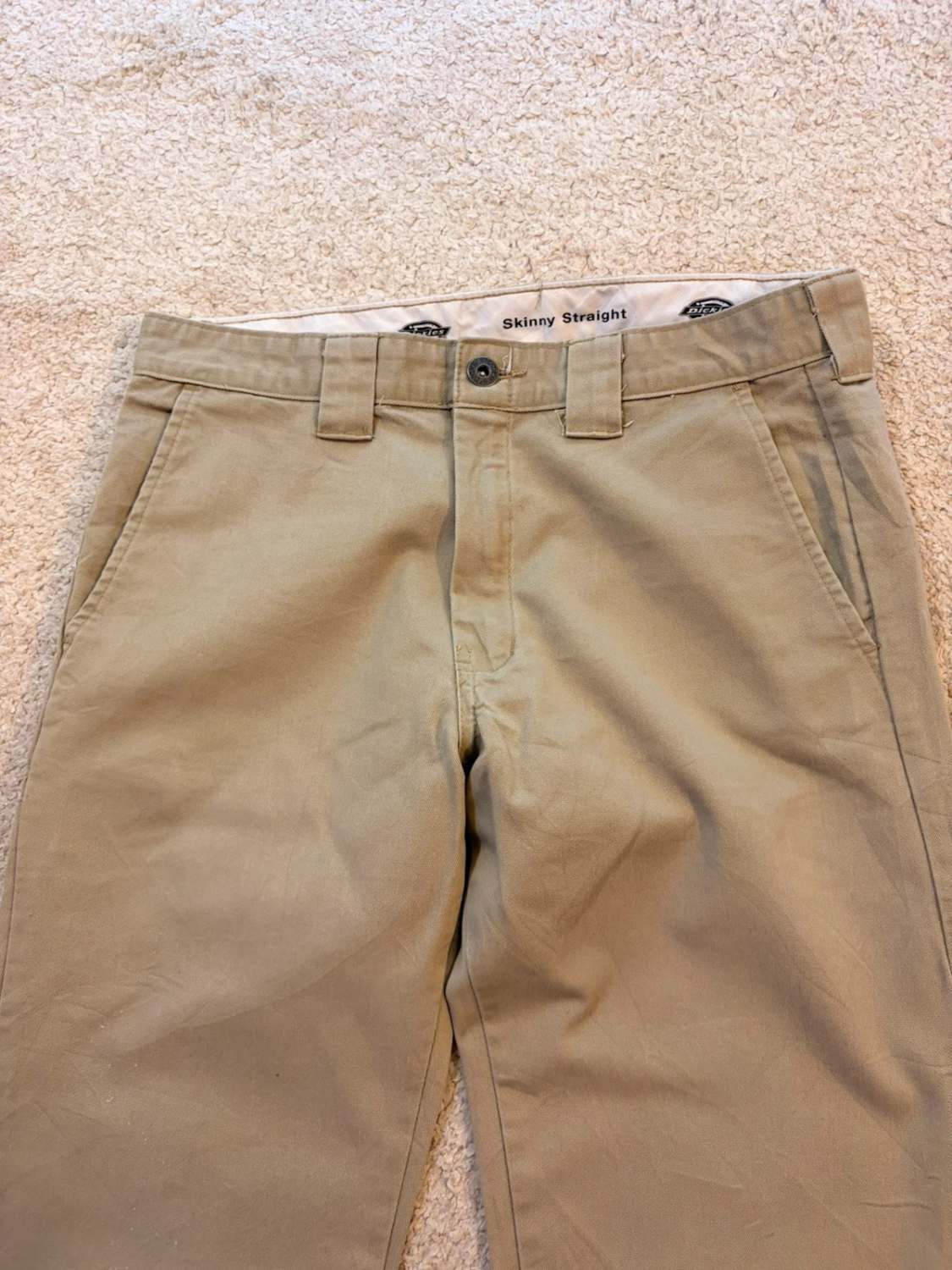 Pantalon Dickies Skinny Straight Beige - Femme