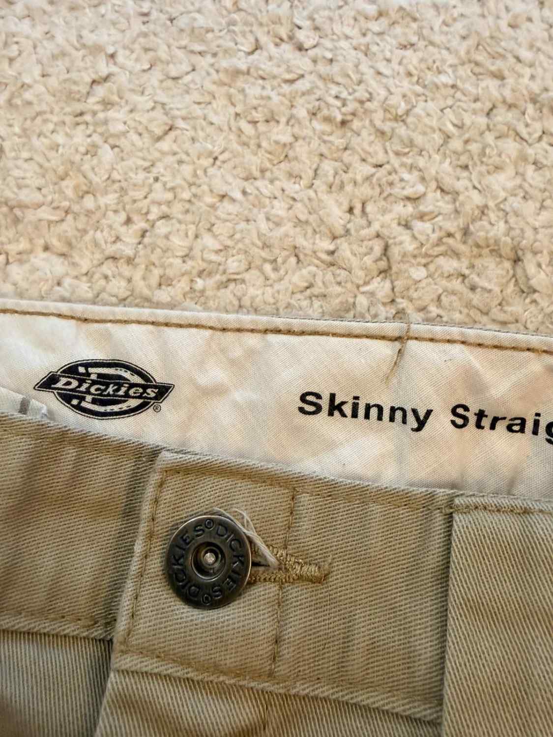 Pantalon Dickies Skinny Straight Beige - Femme