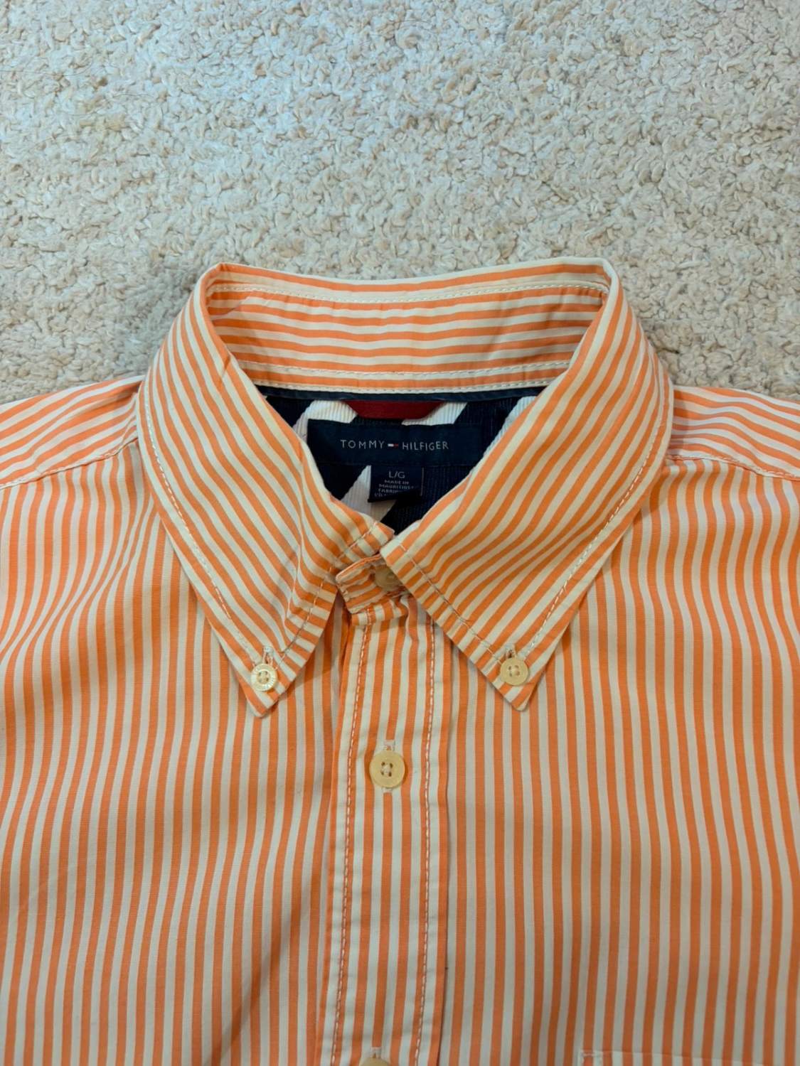 👕 Chemise Tommy Hilfiger à Rayures - Homme (L/G)