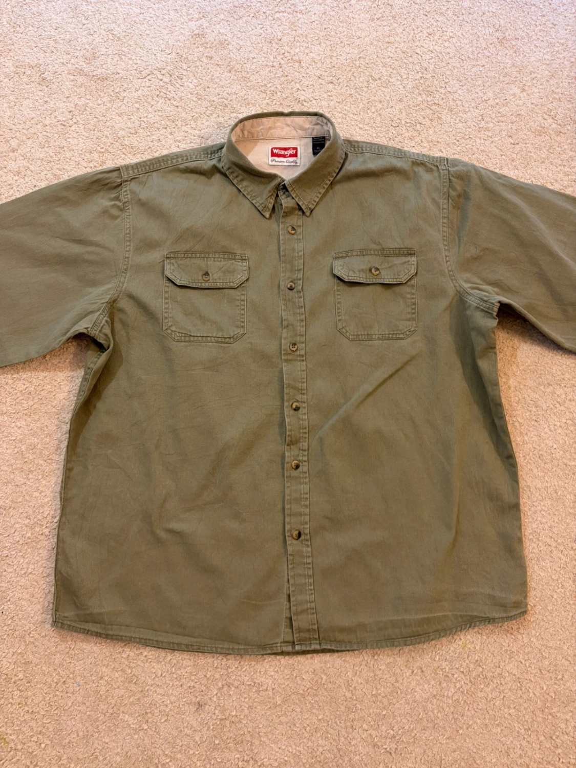 Chemise Wrangler XL en Jean - Kaki - Homme