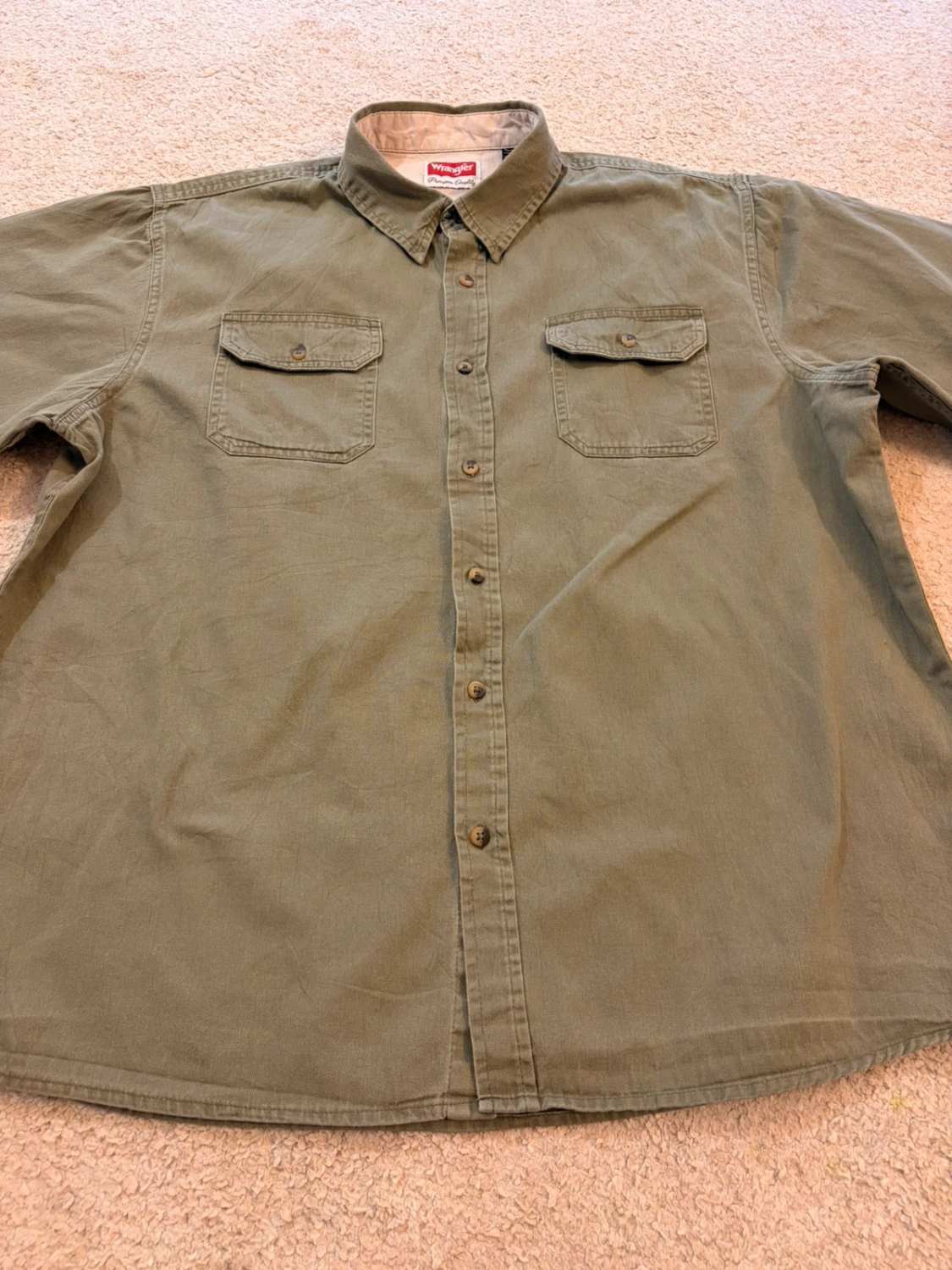 Chemise Wrangler XL en Jean - Kaki - Homme
