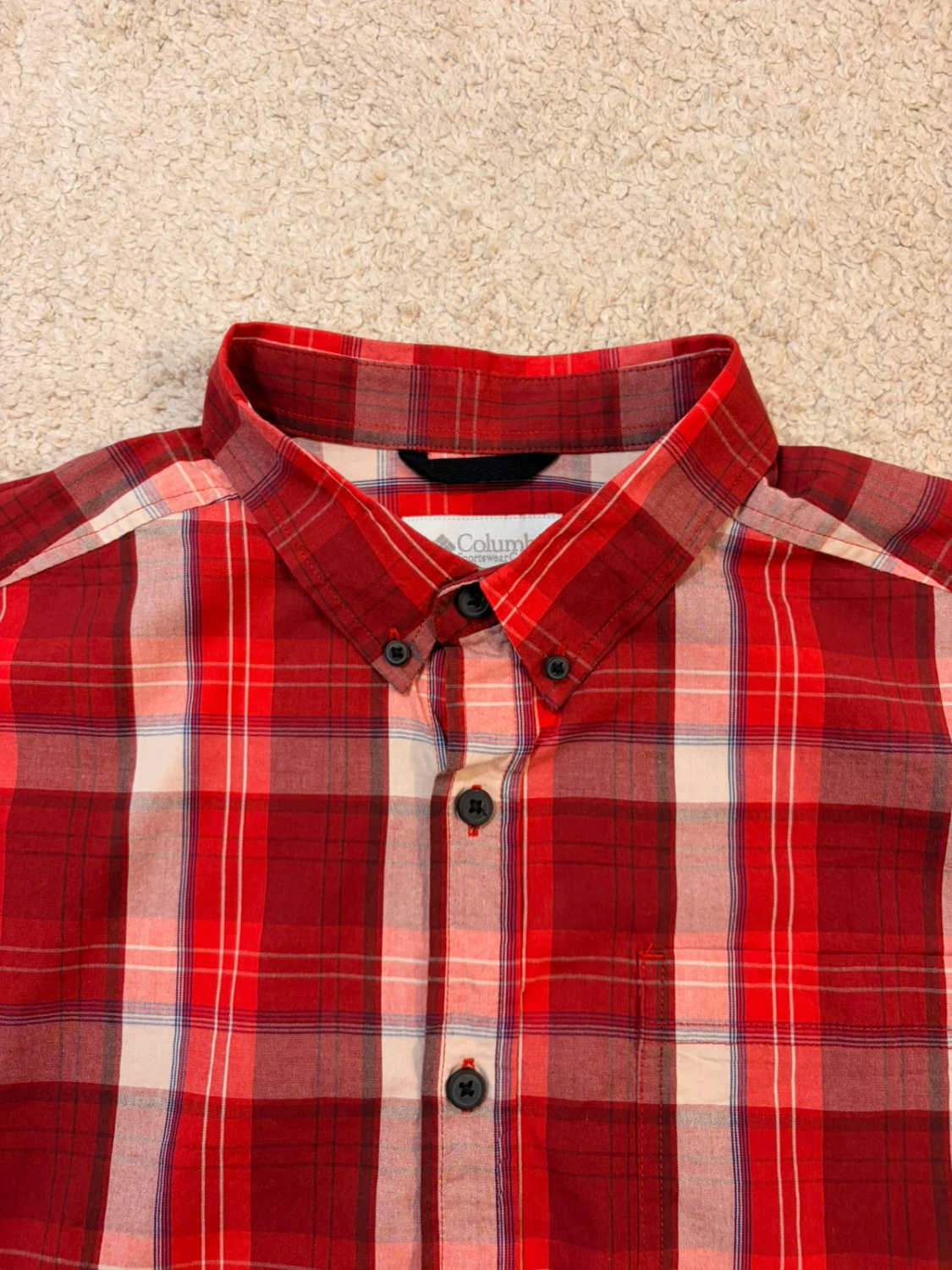 👕 Chemise Columbia à Carreaux - Homme (L)