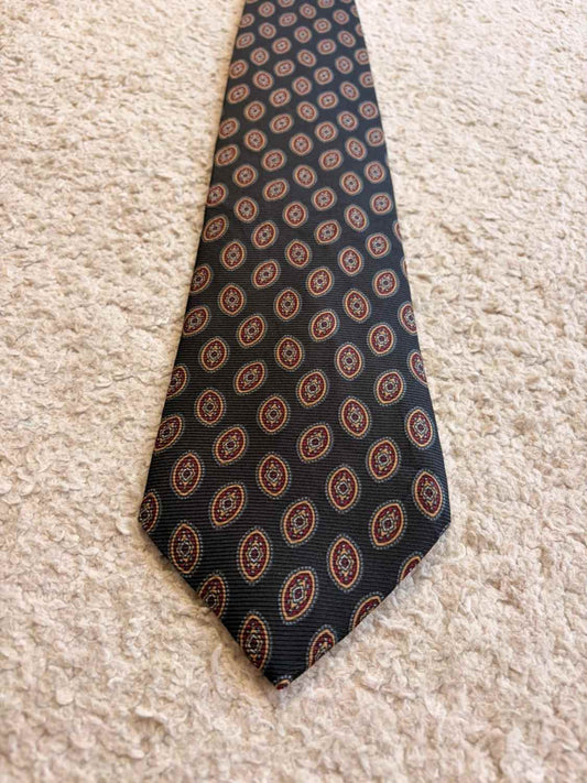 👔 Cravate Ferrell Reed - Soie - Marine & Bordeaux