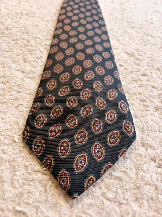 👔 Cravate Ferrell Reed - Soie - Marine & Bordeaux