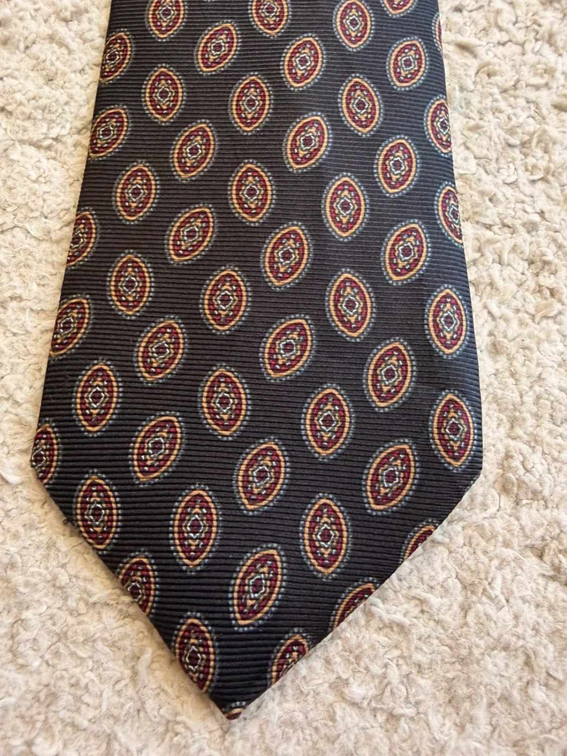 👔 Cravate Ferrell Reed - Soie - Marine & Bordeaux