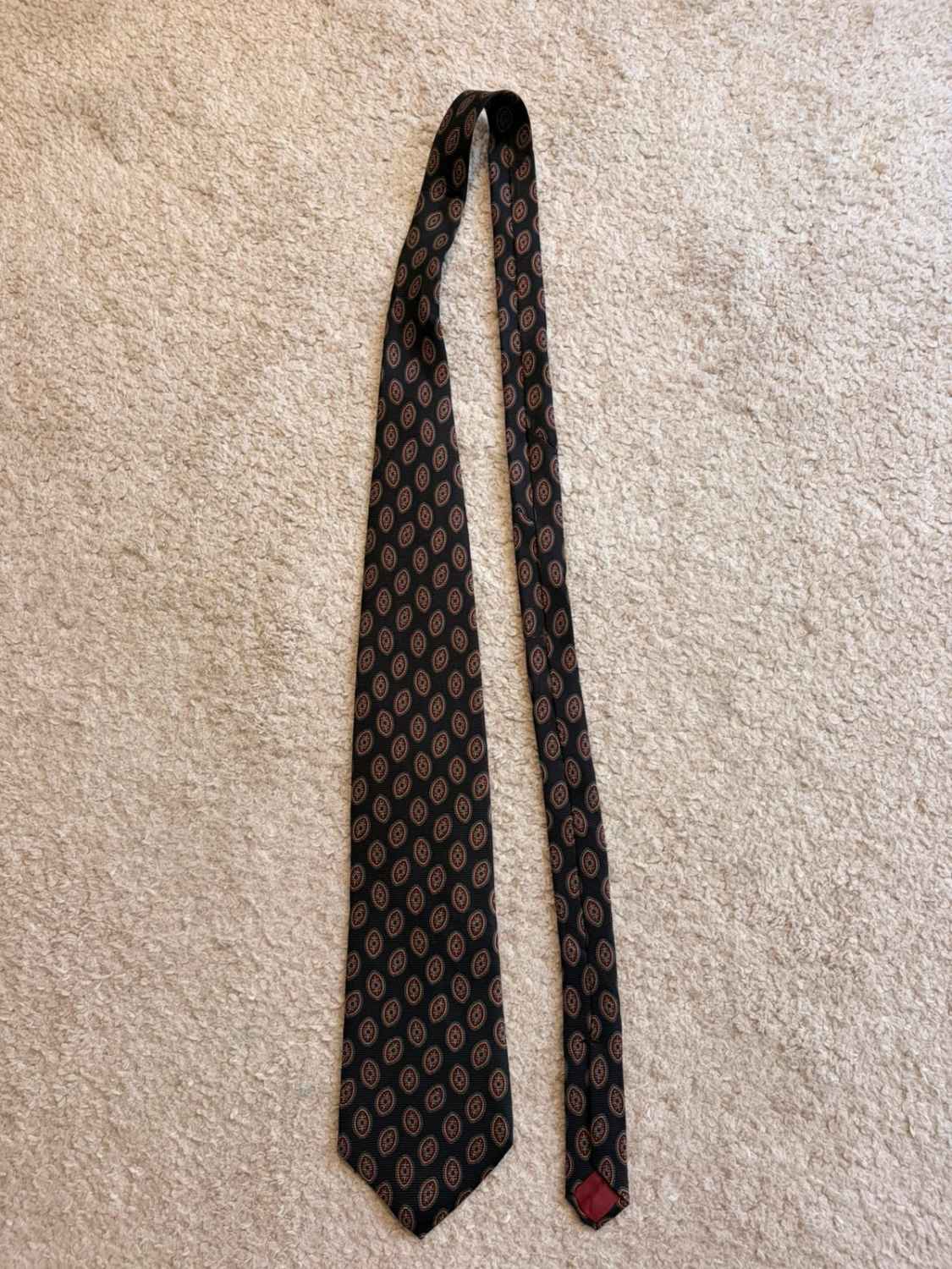 👔 Cravate Ferrell Reed - Soie - Marine & Bordeaux