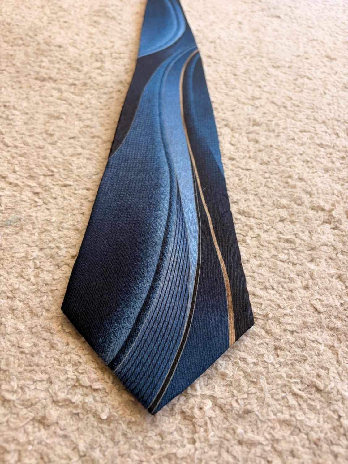 👔 Cravate Joseph & Feiss - Soie - Marine & Bleu