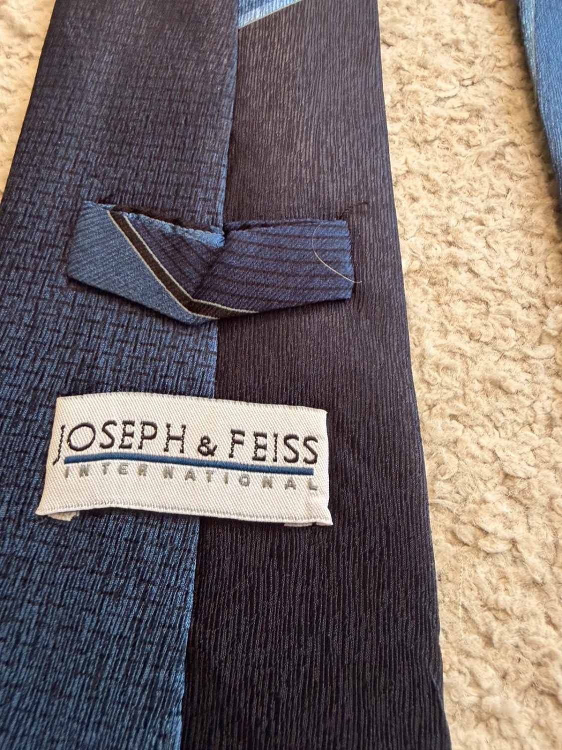 👔 Cravate Joseph & Feiss - Soie - Marine & Bleu
