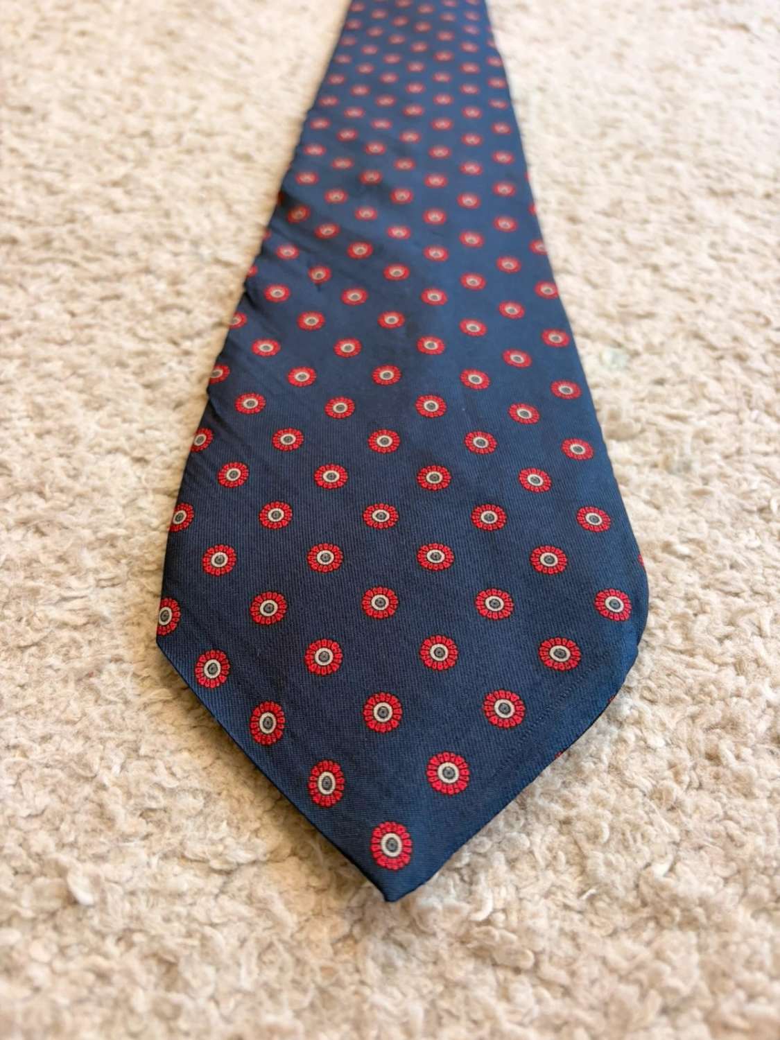 👔 Cravate Oscar de la Renta - Soie - Marine