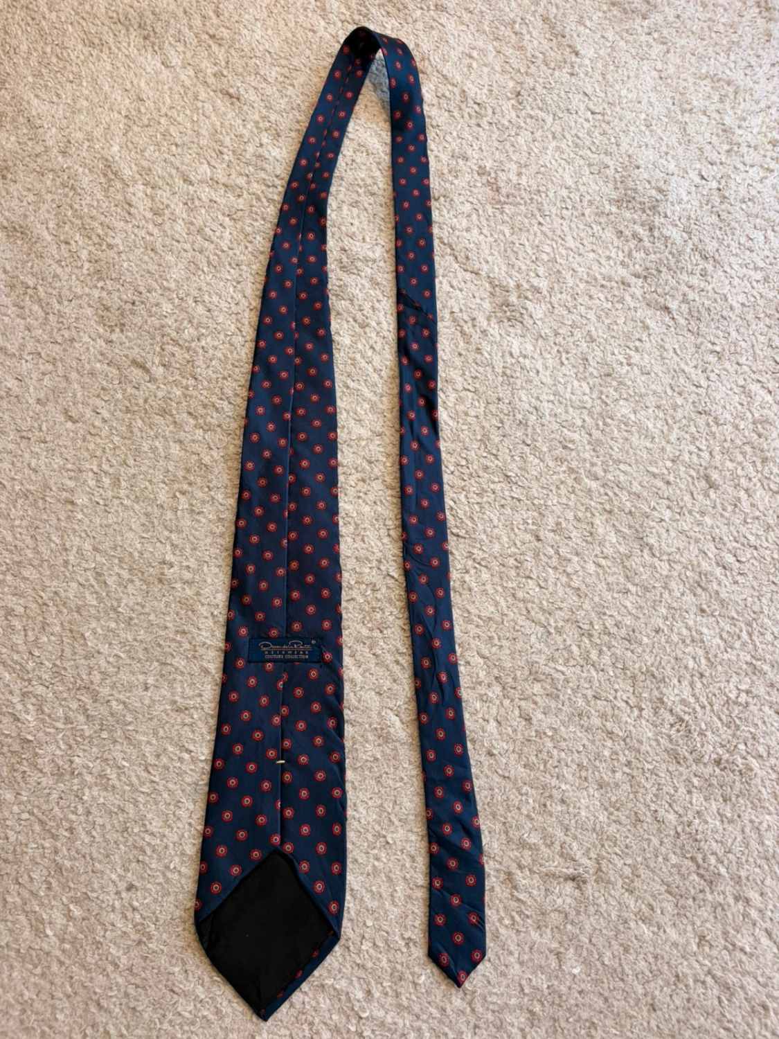 👔 Cravate Oscar de la Renta - Soie - Marine