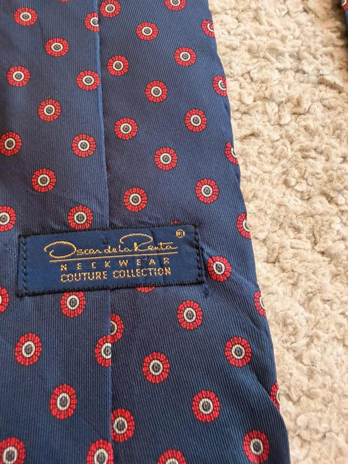 👔 Cravate Oscar de la Renta - Soie - Marine