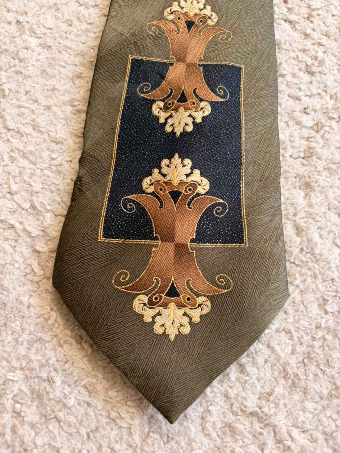 👔 Cravate Giorgio Cosani - Soie - Kaki