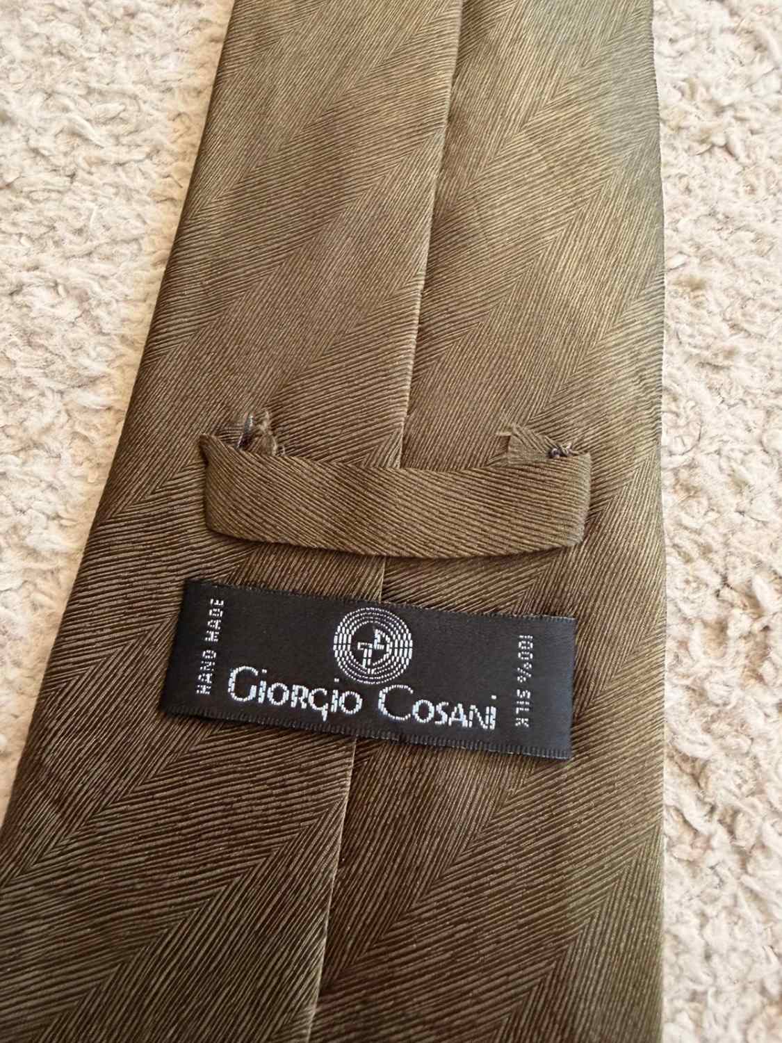 👔 Cravate Giorgio Cosani - Soie - Kaki