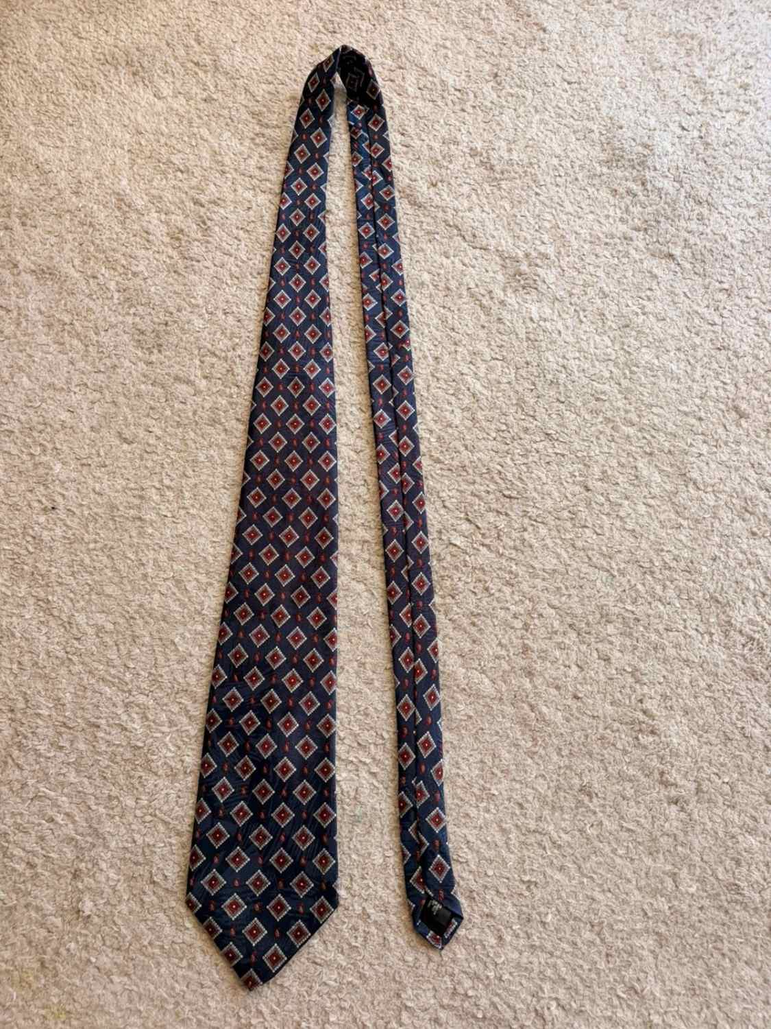 👔 Cravate David Taylor - Marine à motifs