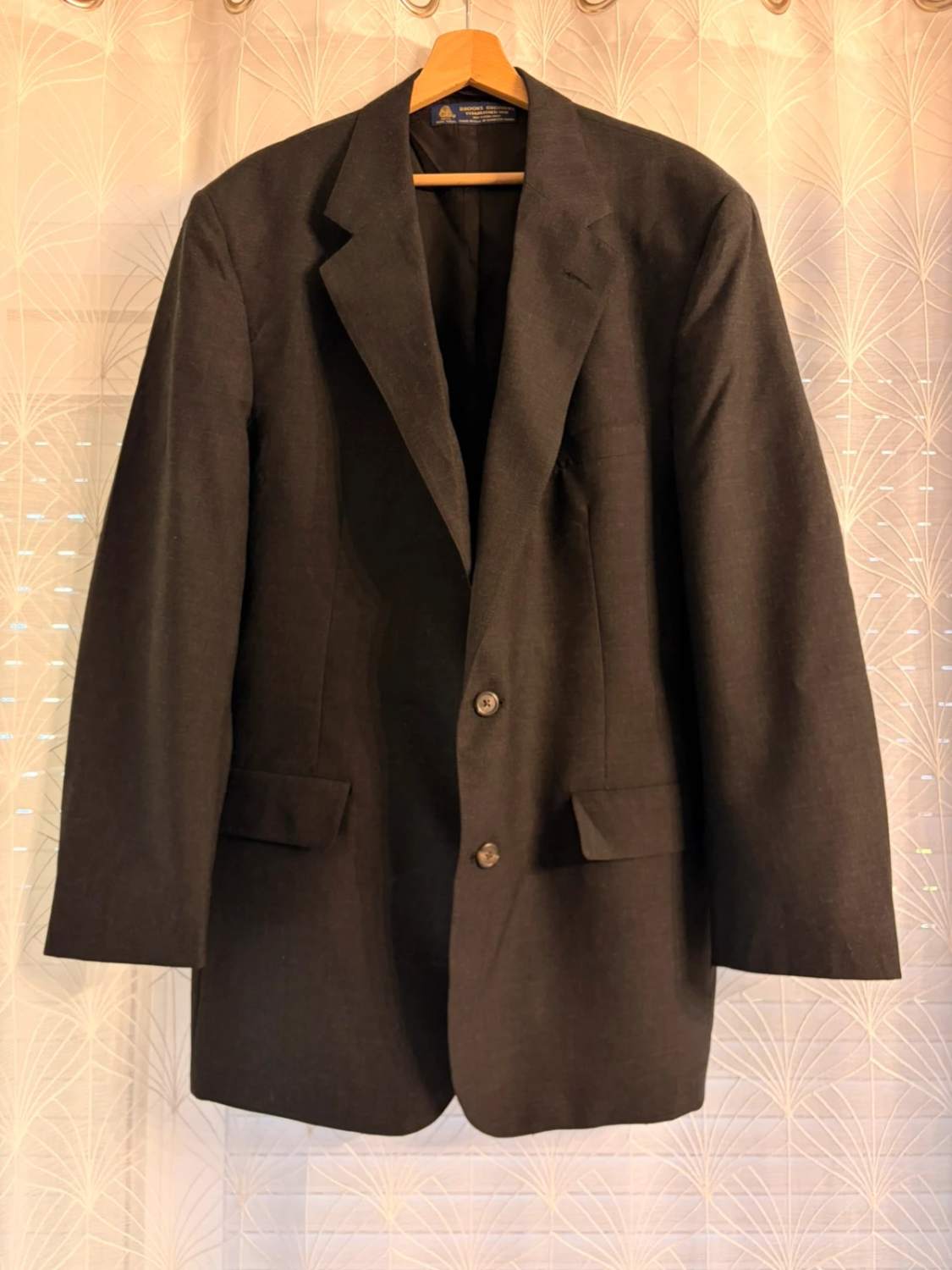 🧥 Blazer Brooks Brothers 46L/XL- Gris Foncé - Laine