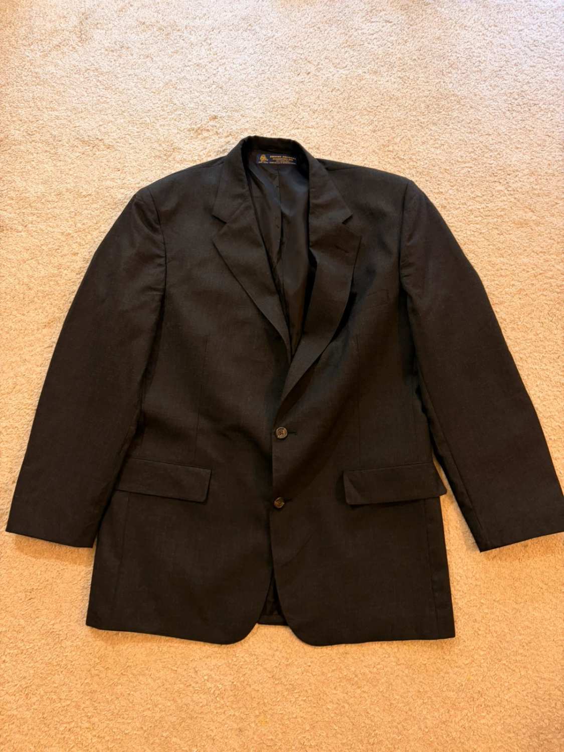 🧥 Blazer Brooks Brothers 46L/XL- Gris Foncé - Laine