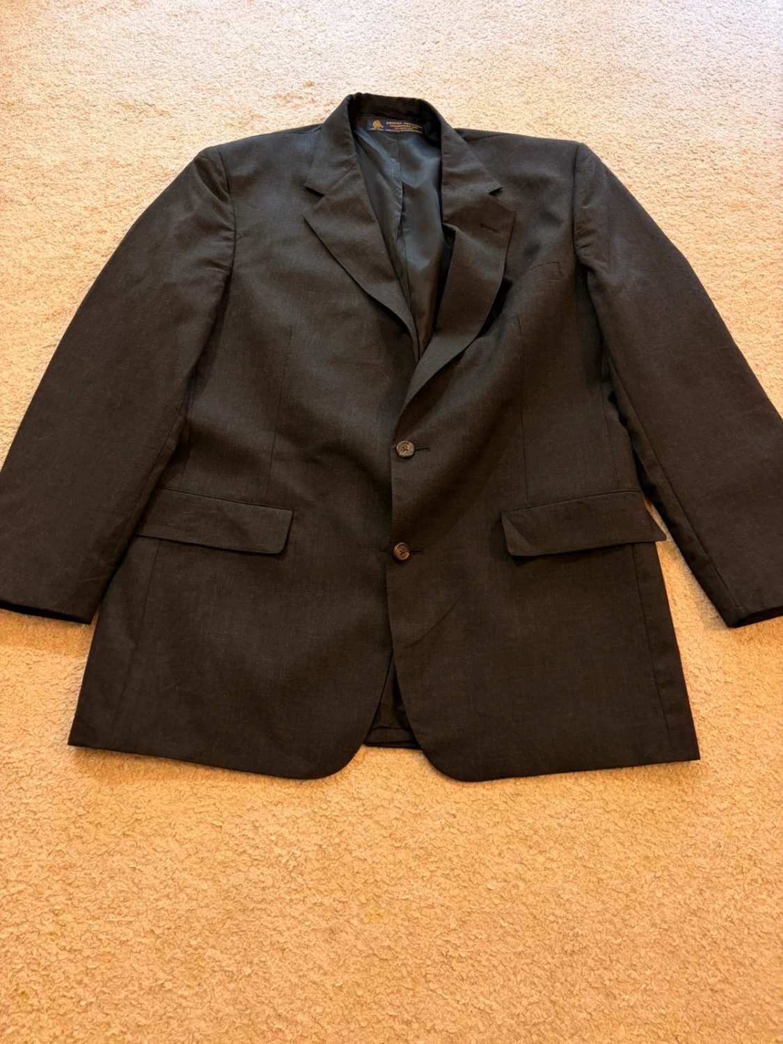 🧥 Blazer Brooks Brothers 46L/XL- Gris Foncé - Laine