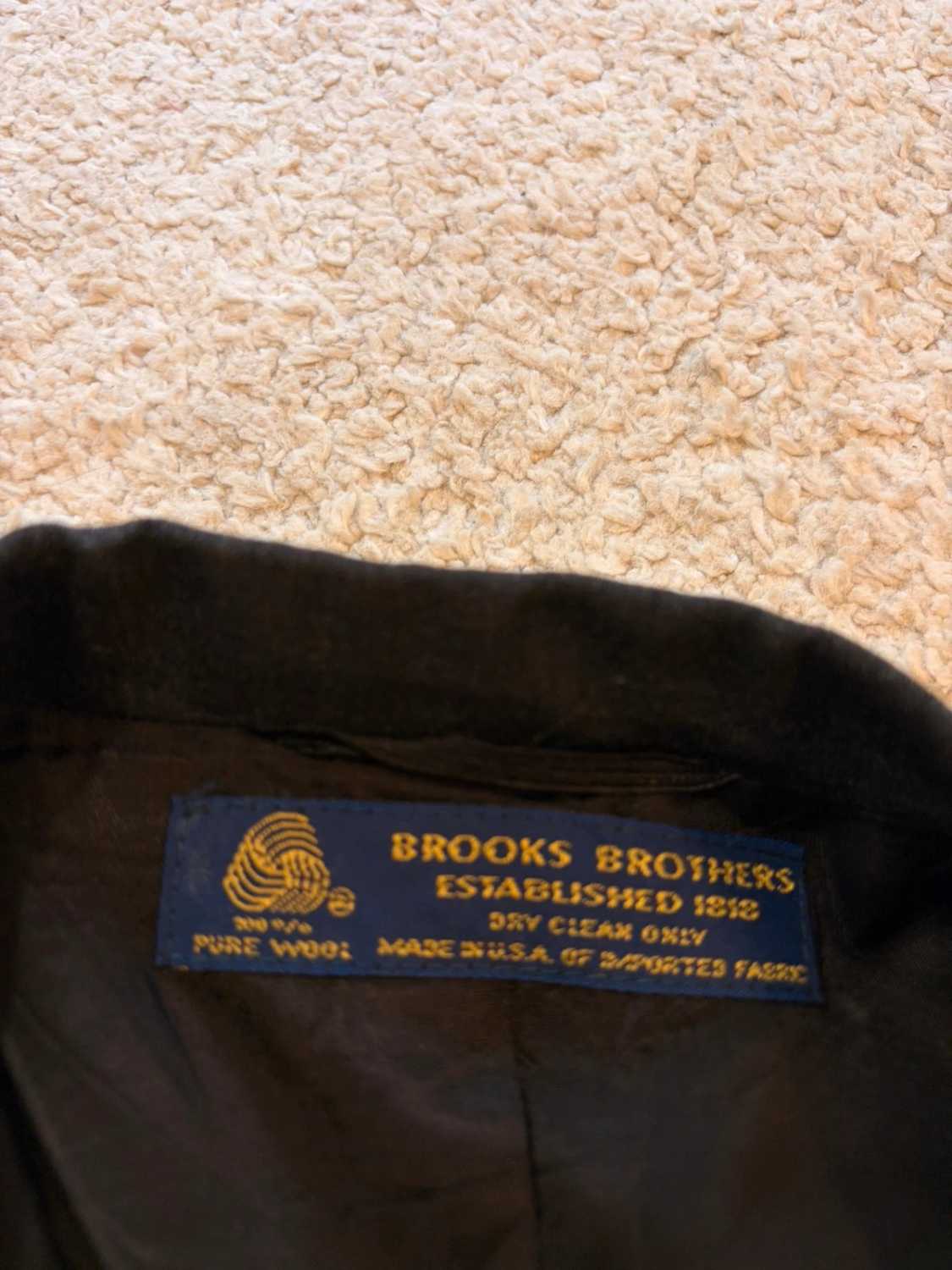 🧥 Blazer Brooks Brothers 46L/XL- Gris Foncé - Laine