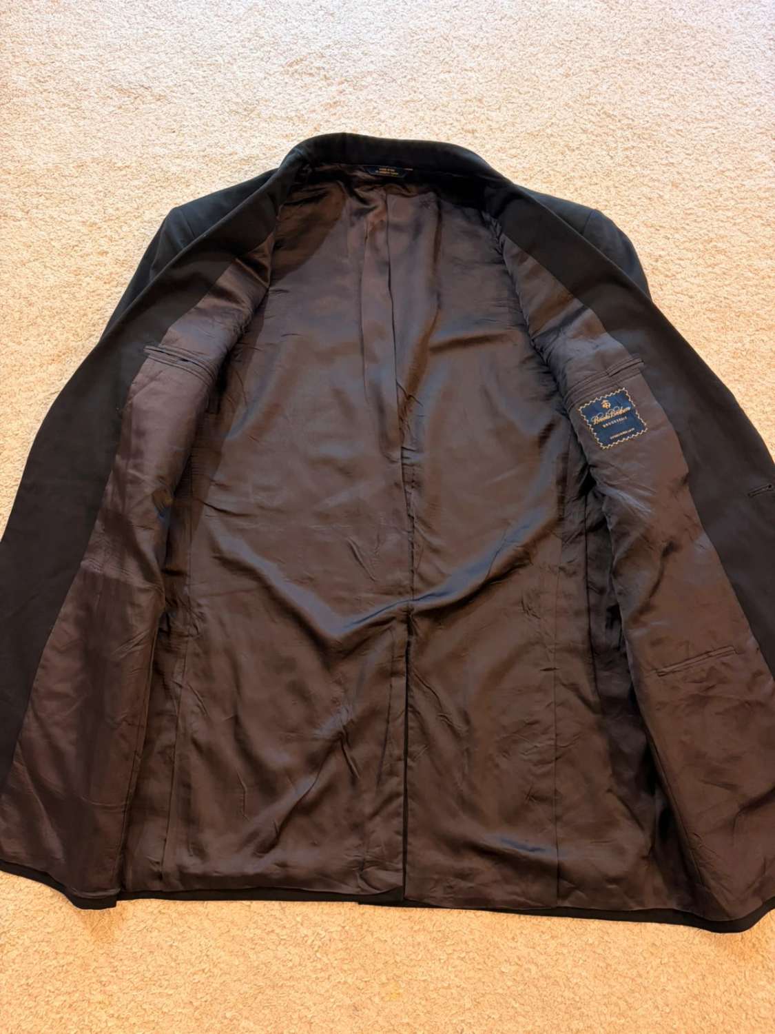 Blazer Longo Brooks Brothers M - Preto - Lã