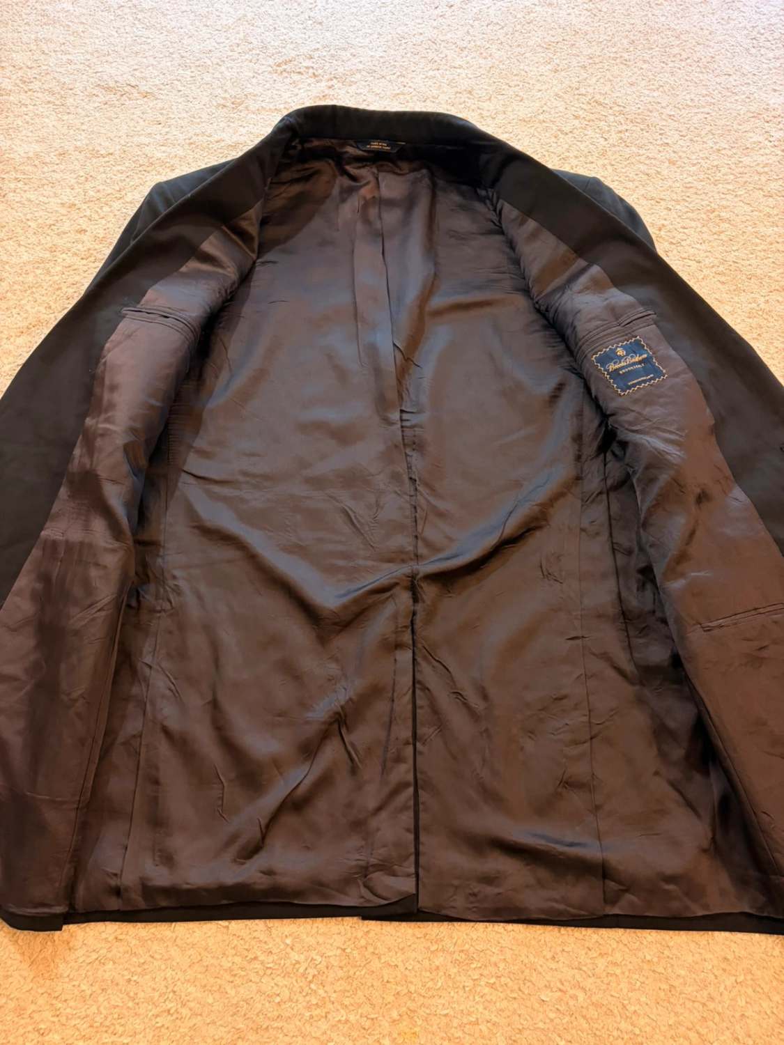 Blazer Longo Brooks Brothers M - Preto - Lã