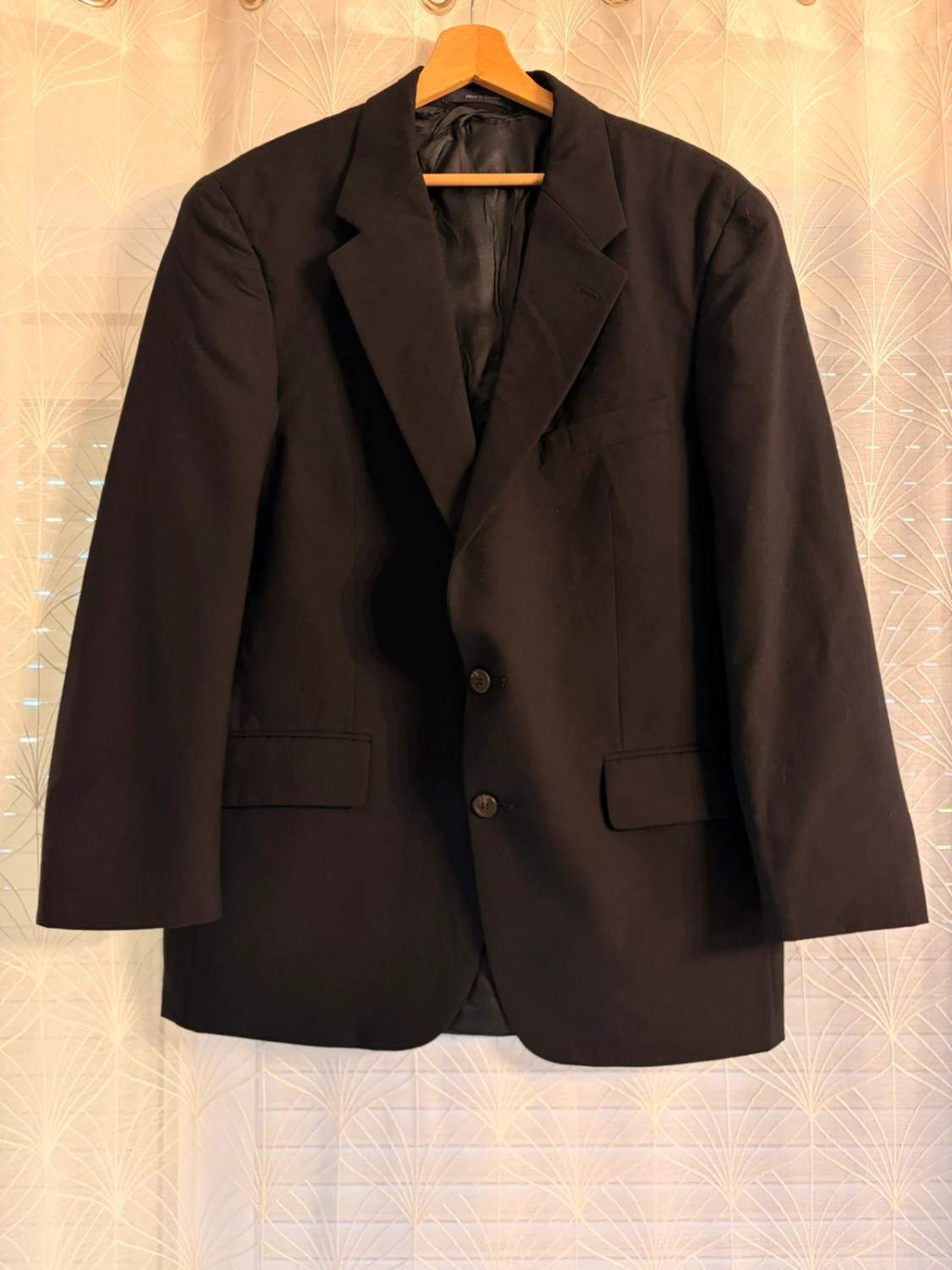 Blazer Chaps Ralph Lauren 42R/M - Nero - Lana Vergine