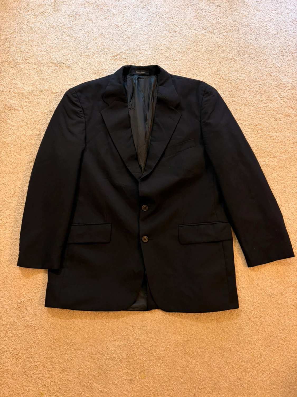 Blazer Chaps Ralph Lauren 42R/M - Nero - Lana Vergine