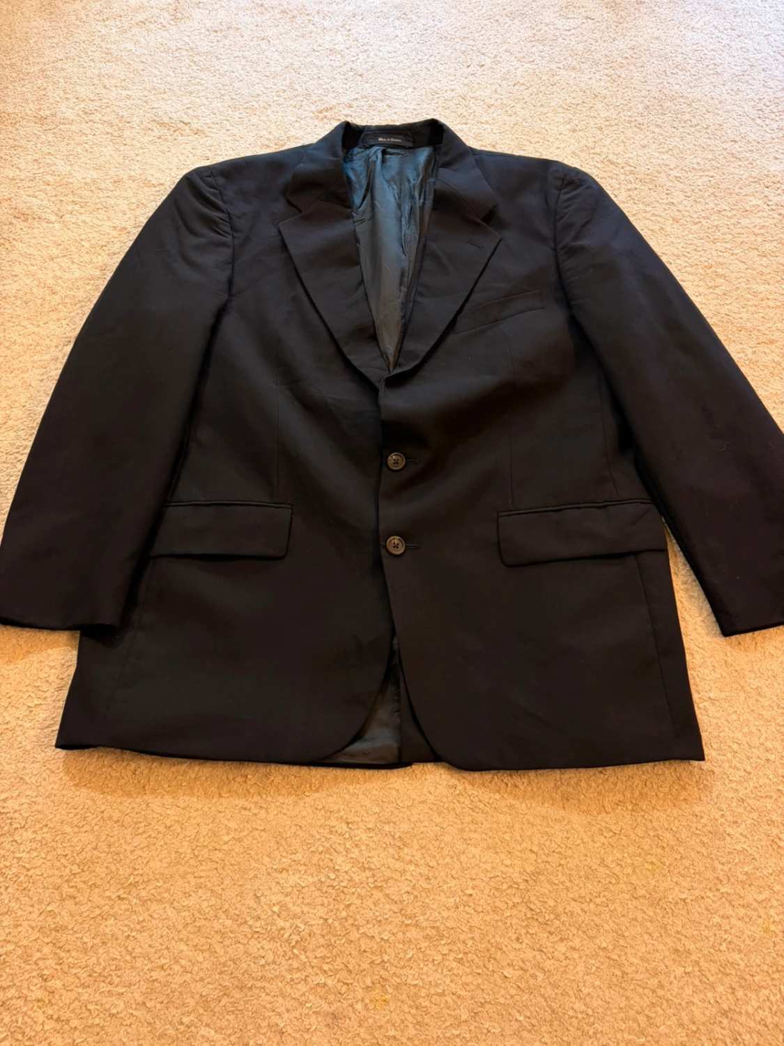 Blazer Chaps Ralph Lauren 42R/M - Nero - Lana Vergine