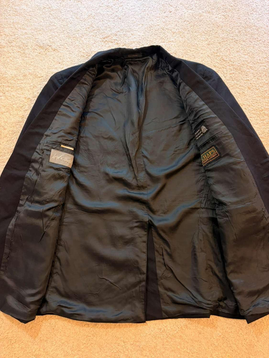 Blazer Chaps Ralph Lauren 42R/M - Nero - Lana Vergine