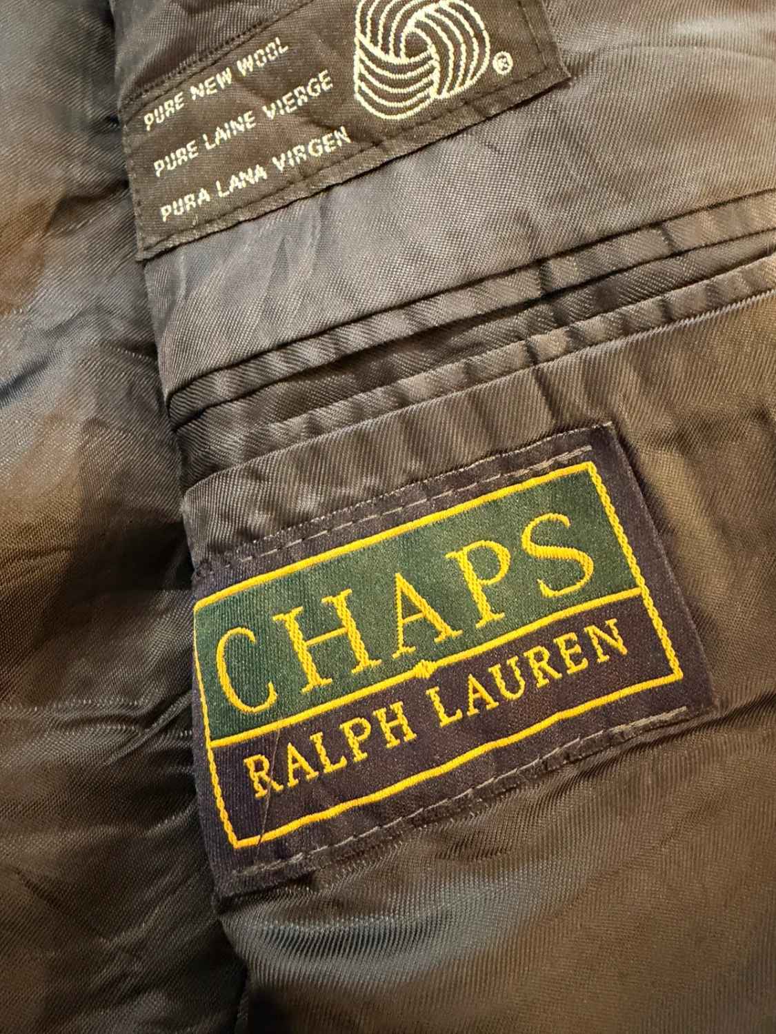 Blazer Chaps Ralph Lauren 42R/M - Nero - Lana Vergine
