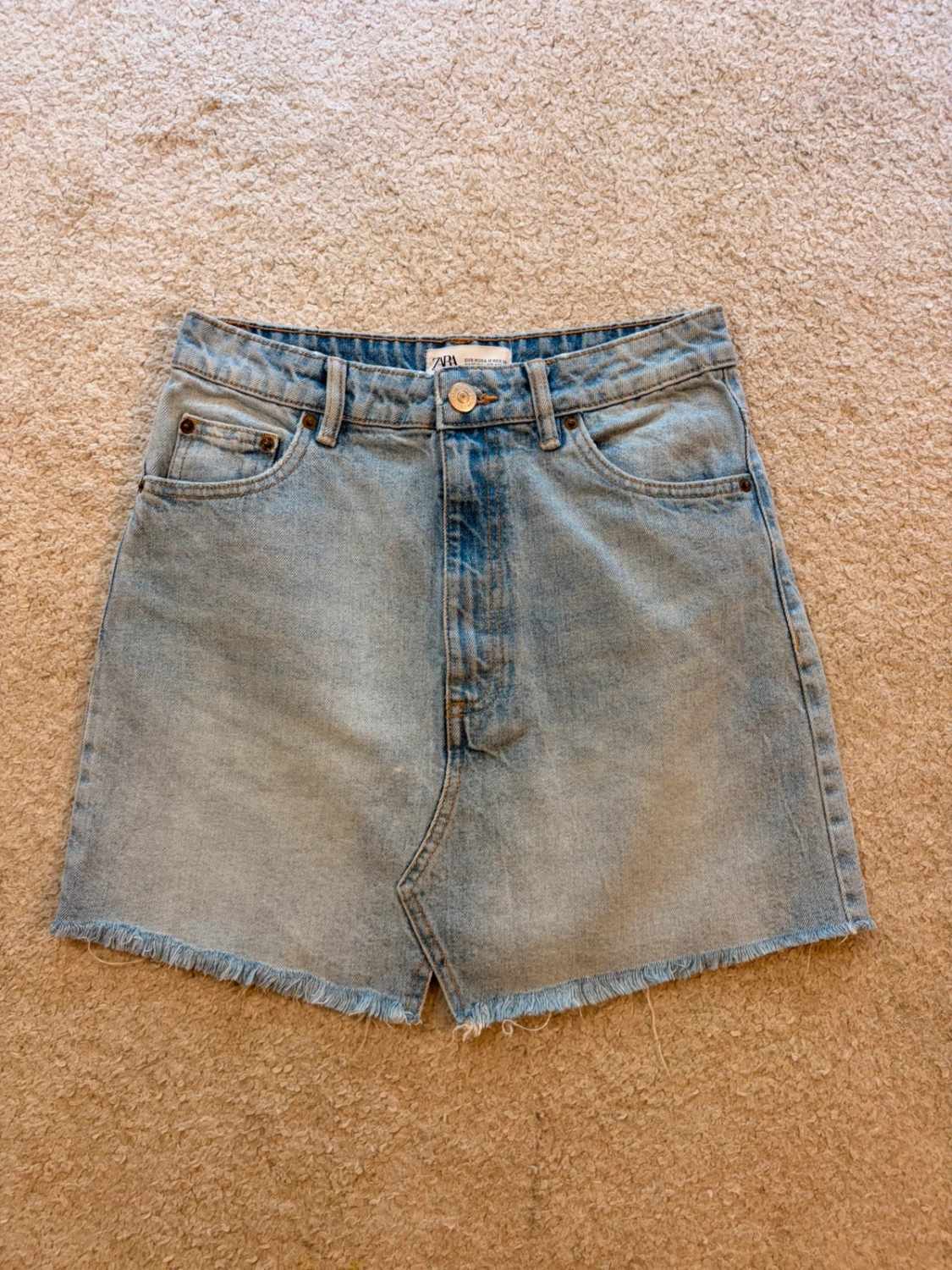 Jupe en Jean Zara Bleu Clair - Taille M